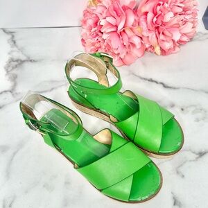 MICHAEL KORS Leather “Abbott” Espadrille Sandal